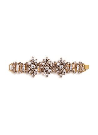 Main View - Click To Enlarge - ERICKSON BEAMON - 'Parlor Trick' 24k gold plated Swarovski crystal bracelet