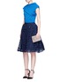 Figure View - Click To Enlarge - ALICE & OLIVIA - Joyce' guipure lace flared skirt