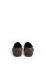 Back View - Click To Enlarge - HARRYS OF LONDON - 'Basel 3' perforated suede driver moccasins