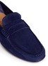 Detail View - Click To Enlarge - HARRYS OF LONDON - 'Basel 3' perforated suede driver moccasins