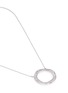 Detail View - Click To Enlarge - CZ BY KENNETH JAY LANE - Cubic zirconia pavé wavy hoop pendant necklace