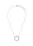 Main View - Click To Enlarge - CZ BY KENNETH JAY LANE - Cubic zirconia pavé wavy hoop pendant necklace