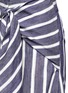 Detail View - Click To Enlarge - 73052 - 'Merrymack' tie waist stripe raw silk culottes