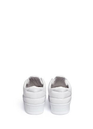 Back View - Click To Enlarge - FILLING PIECES - 'Mountain Cut' leather slip-on sneakers