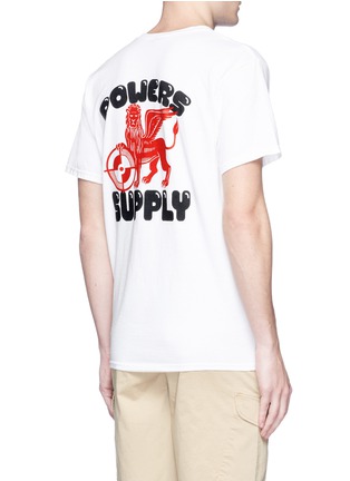 Back View - Click To Enlarge - POWERS - 'Powers Supply' winged lion print T-shirt