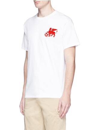 Front View - Click To Enlarge - POWERS - 'Powers Supply' winged lion print T-shirt