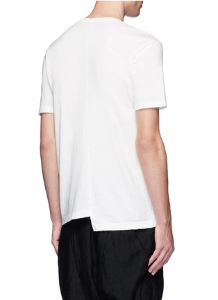 Back View - Click To Enlarge - THE VIRIDI-ANNE - Asymmetric hem patch pocket T-shirt