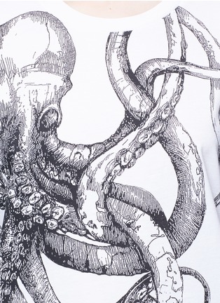 Detail View - Click To Enlarge - ALEXANDER MCQUEEN - Octopus print T-shirt