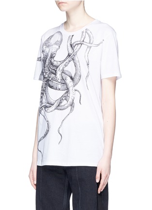 Front View - Click To Enlarge - ALEXANDER MCQUEEN - Octopus print T-shirt