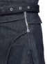 Detail View - Click To Enlarge - ISABEL MARANT - 'Eydie' asymmetric wrap belted denim skirt