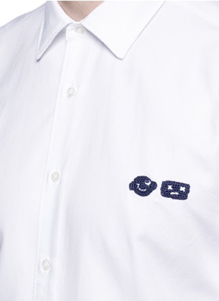 Detail View - Click To Enlarge - ALTEA - Face patch cotton Oxford shirt