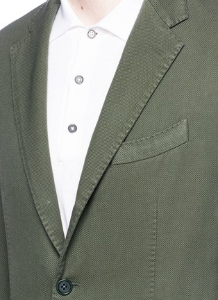 Detail View - Click To Enlarge - ALTEA - Cotton hopsack soft blazer