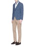 Figure View - Click To Enlarge - ALTEA - Stripe tweed soft blazer