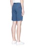 Back View - Click To Enlarge - ALTEA - Face patch gabardine Bermuda shorts