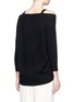 Back View - Click To Enlarge - THEORY - Saline B' cold shoulder cashmere cardigan