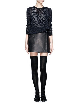 Figure View - Click To Enlarge - HANSEL FROM BASEL - Dot support thigh high socks