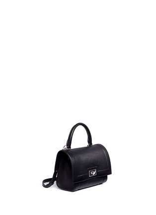 Front View - Click To Enlarge - GIVENCHY - 'Shark' mini waxy leather bag