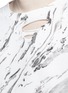 Detail View - Click To Enlarge - SAINT LAURENT - Marble effect distressed cotton sweatshirt