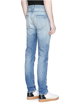 Back View - Click To Enlarge - SAINT LAURENT - Dark wash skinny jeans