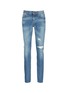 Main View - Click To Enlarge - SAINT LAURENT - Destroyed knee patch skinny jeans