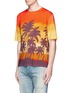Front View - Click To Enlarge - SAINT LAURENT - Sunset print T-shirt