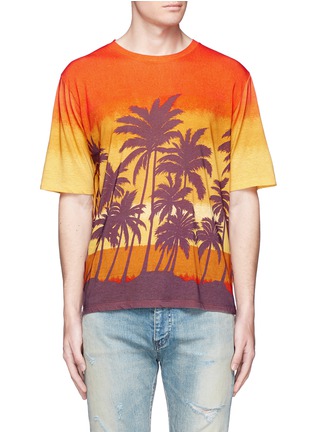 Main View - Click To Enlarge - SAINT LAURENT - Sunset print T-shirt