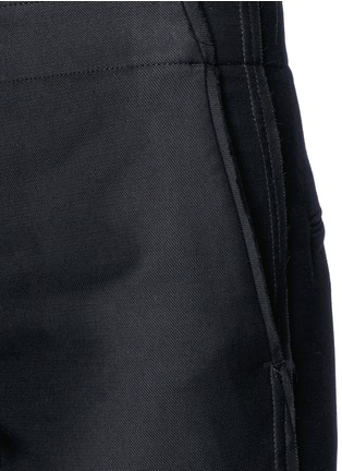 Detail View - Click To Enlarge - HELMUT LANG - Raw seam double cotton flare pants