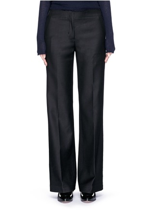 Main View - Click To Enlarge - HELMUT LANG - Raw seam double cotton flare pants