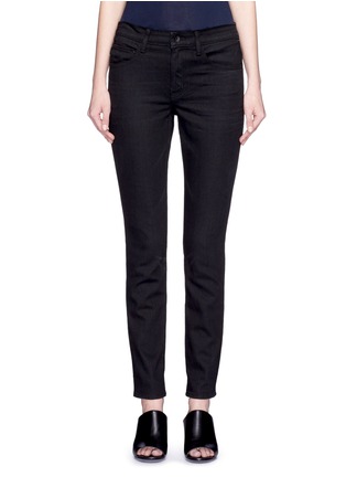 Detail View - Click To Enlarge - HELMUT LANG - Whiskered skinny fit tapered jeans