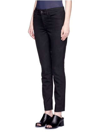 Front View - Click To Enlarge - HELMUT LANG - Whiskered skinny fit tapered jeans