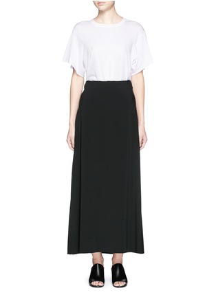 Figure View - Click To Enlarge - HELMUT LANG - Raw edge maxi skirt