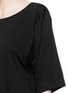 Detail View - Click To Enlarge - HELMUT LANG - Scoop neck cotton-cashmere T-shirt