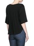 Back View - Click To Enlarge - HELMUT LANG - Scoop neck cotton-cashmere T-shirt