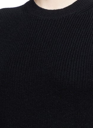 Detail View - Click To Enlarge - HELMUT LANG - Wool-cashmere knit tunic