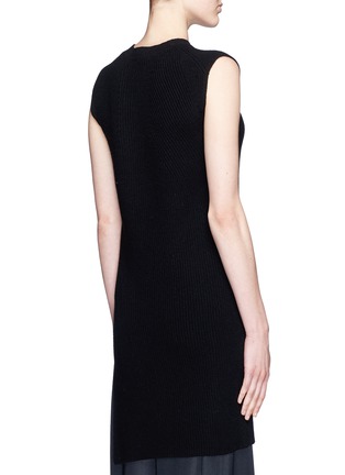 Back View - Click To Enlarge - HELMUT LANG - Wool-cashmere knit tunic