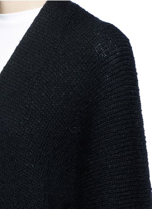 Detail View - Click To Enlarge - HELMUT LANG - Wide sleeve cashmere-cotton long cardigan