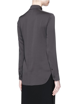 Back View - Click To Enlarge - HELMUT LANG - Silk crepe shirt