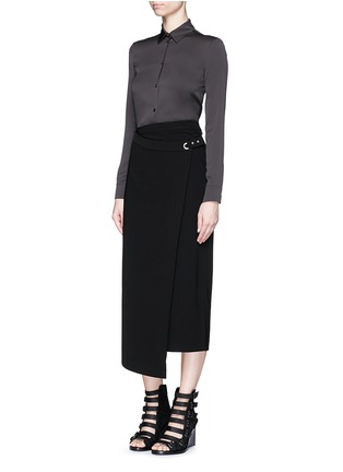 Figure View - Click To Enlarge - HELMUT LANG - Silk crepe shirt