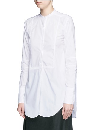 Front View - Click To Enlarge - HELMUT LANG - 'Poplin Tuxedo' cotton shirt