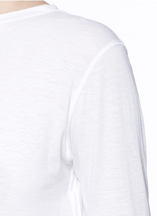 Detail View - Click To Enlarge - HELMUT LANG - Cotton-cashmere jersey T-shirt
