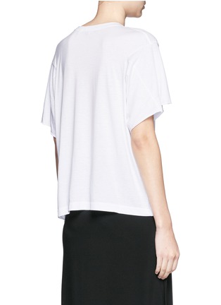 Back View - Click To Enlarge - HELMUT LANG - Pima cotton feather jersey boxy T-shirt