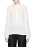 Main View - Click To Enlarge - HELMUT LANG - 'Scoop' wide sleeve Cavalry twill top