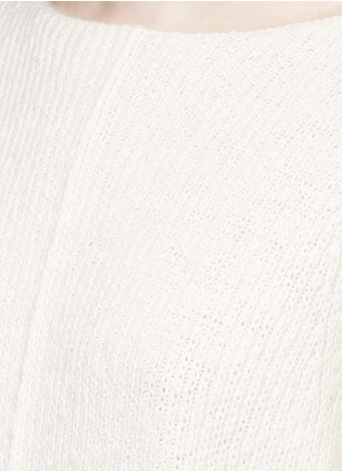 Detail View - Click To Enlarge - HELMUT LANG - Wide sleeve cashmere-cotton sweater