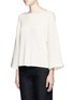 Front View - Click To Enlarge - HELMUT LANG - Wide sleeve cashmere-cotton sweater