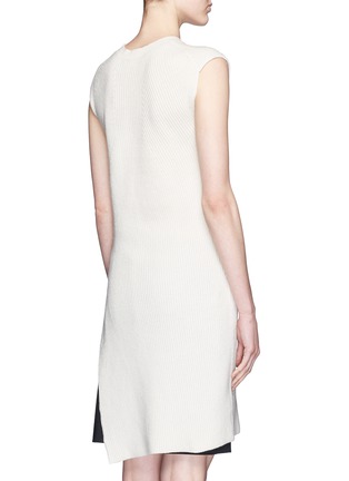 Back View - Click To Enlarge - HELMUT LANG - Wool-cashmere knit tunic