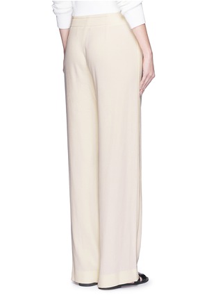 Back View - Click To Enlarge - HELMUT LANG - Ramie crepe wide flare pants