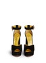 Figure View - Click To Enlarge - CHARLOTTE OLYMPIA - 'Chantale' suede block heel platform sandals