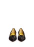 Figure View - Click To Enlarge - CHARLOTTE OLYMPIA - 'Kitty' velvet skimmer flats
