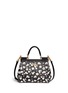 Back View - Click To Enlarge - - - 'Miss Sicily' mini floral print saffiano leather satchel