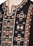 Detail View - Click To Enlarge - ISABEL MARANT - 'Russ' ethnic embroidery bib silk top